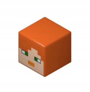 

Lego 19729pb009 Minecraft Alex głowa Nowa (1g)