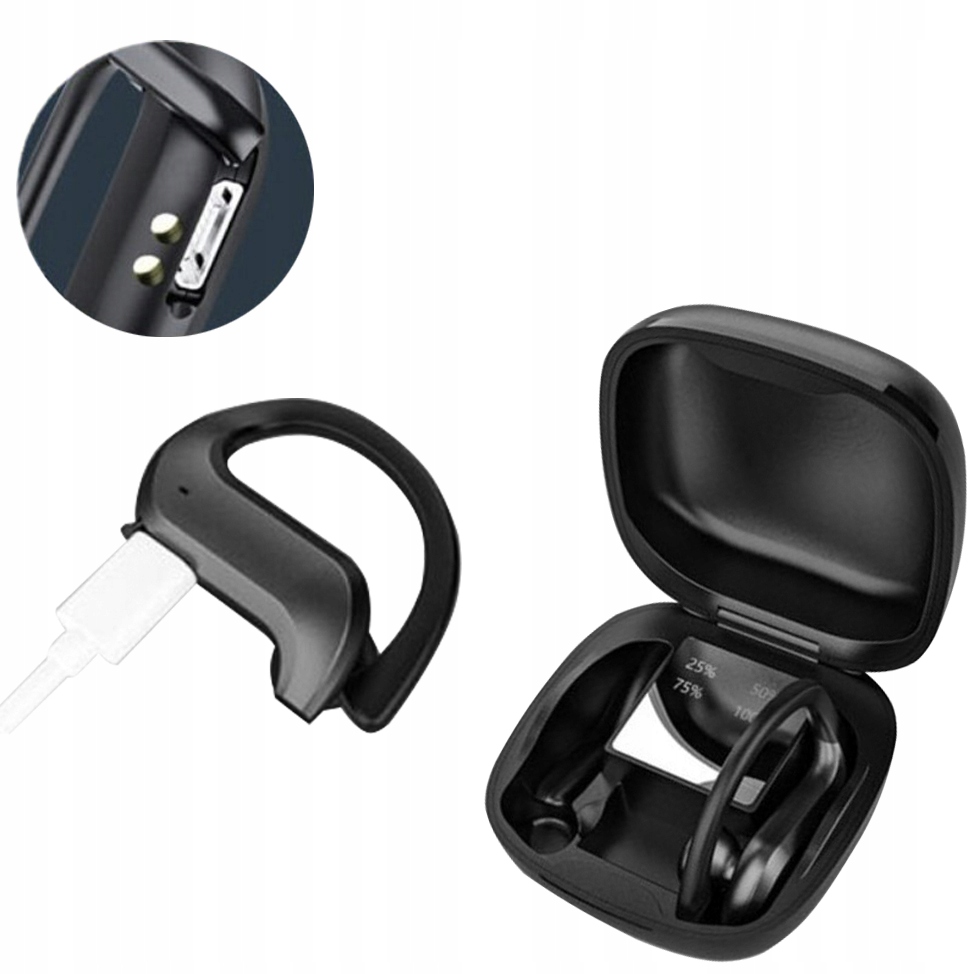 Brezžične Bluetooth slušalke Powerbank + etui Vrsta ušesnih slušalk