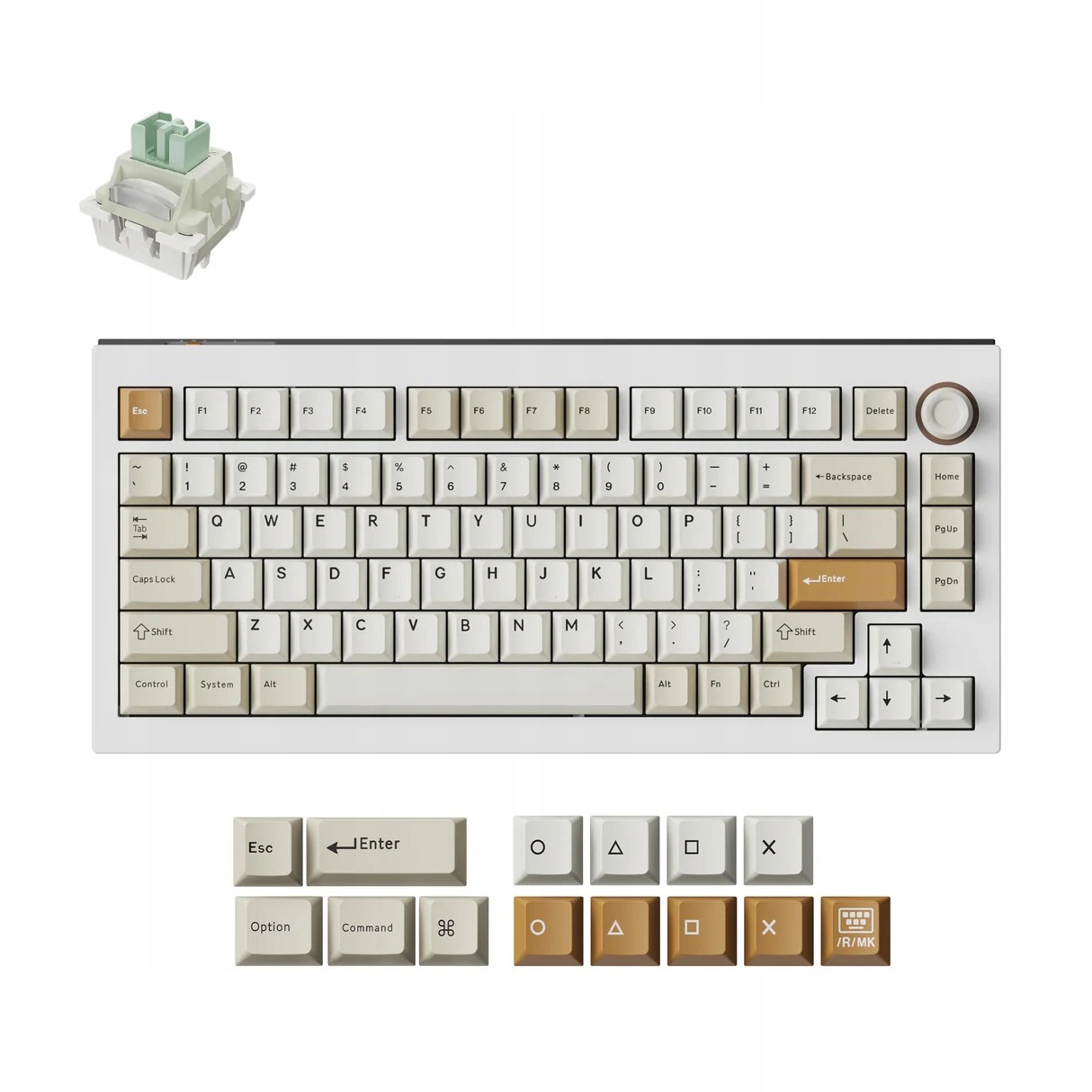 Keychron Lemokey L5 He Magnetická herní klávesnice 75% 8KHz L5W-P1