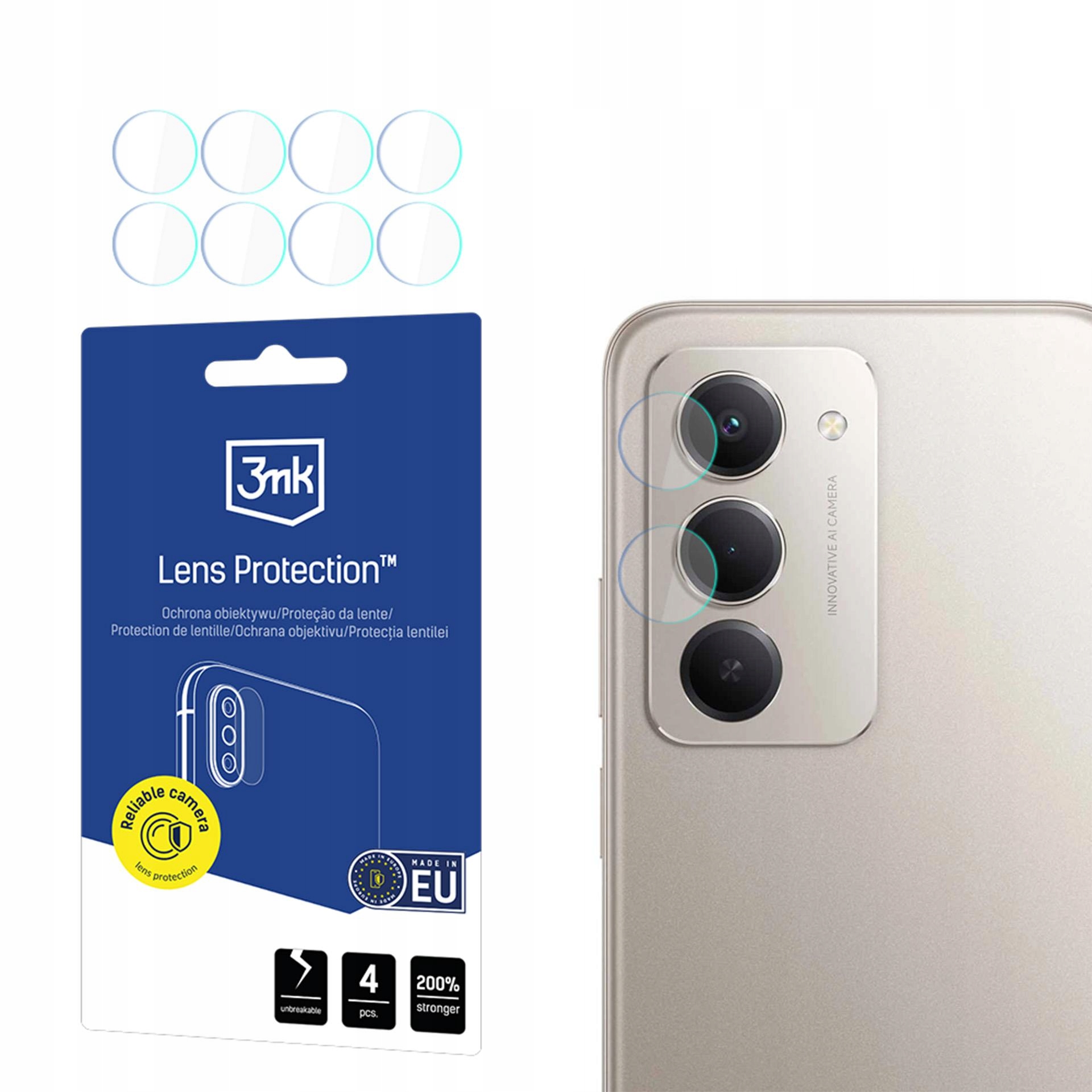 4x Szkło na obiektyw aparatu do Redmi 15 4G 15 5G 3mk Lens Protection