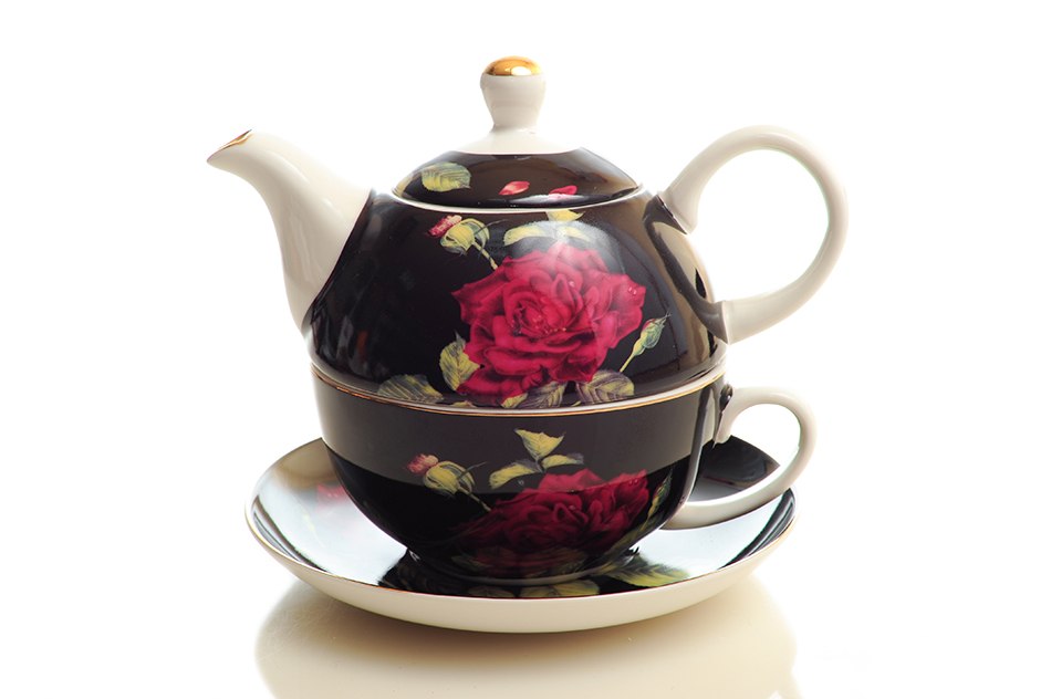 

Filiżanka Dzbanek Róże Tea For One