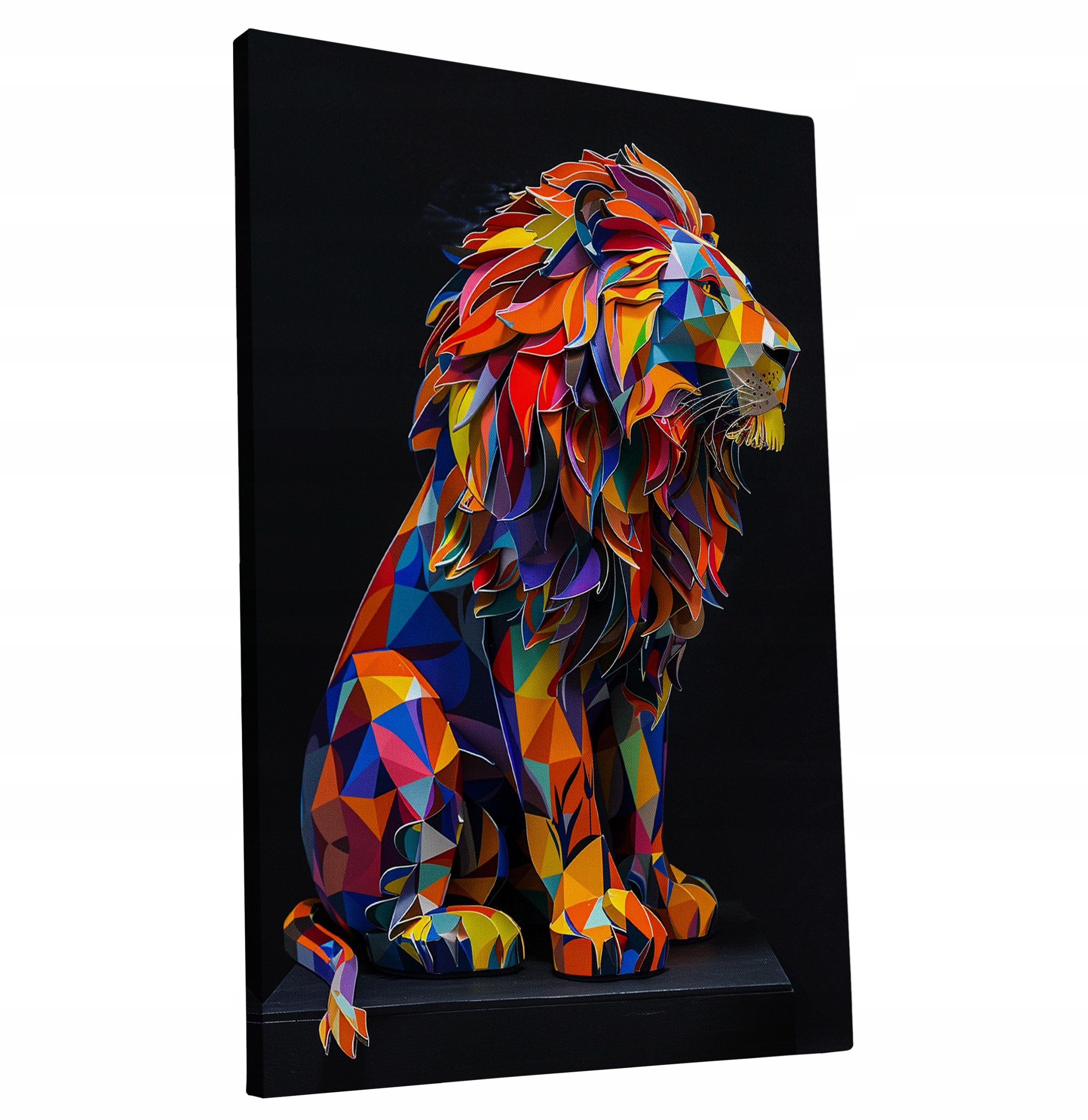 Obraz na plátně Barevný lev v moderním stylu domu obývacího pokoje 70x100