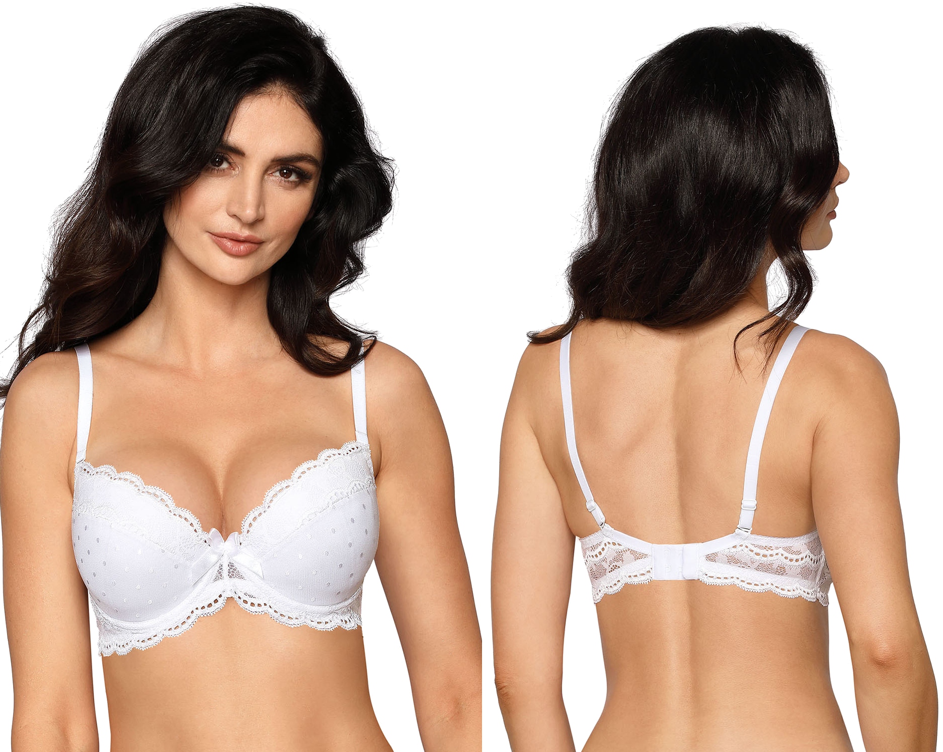 

Lagerta biustonosz push-up koronka *80B* biały
