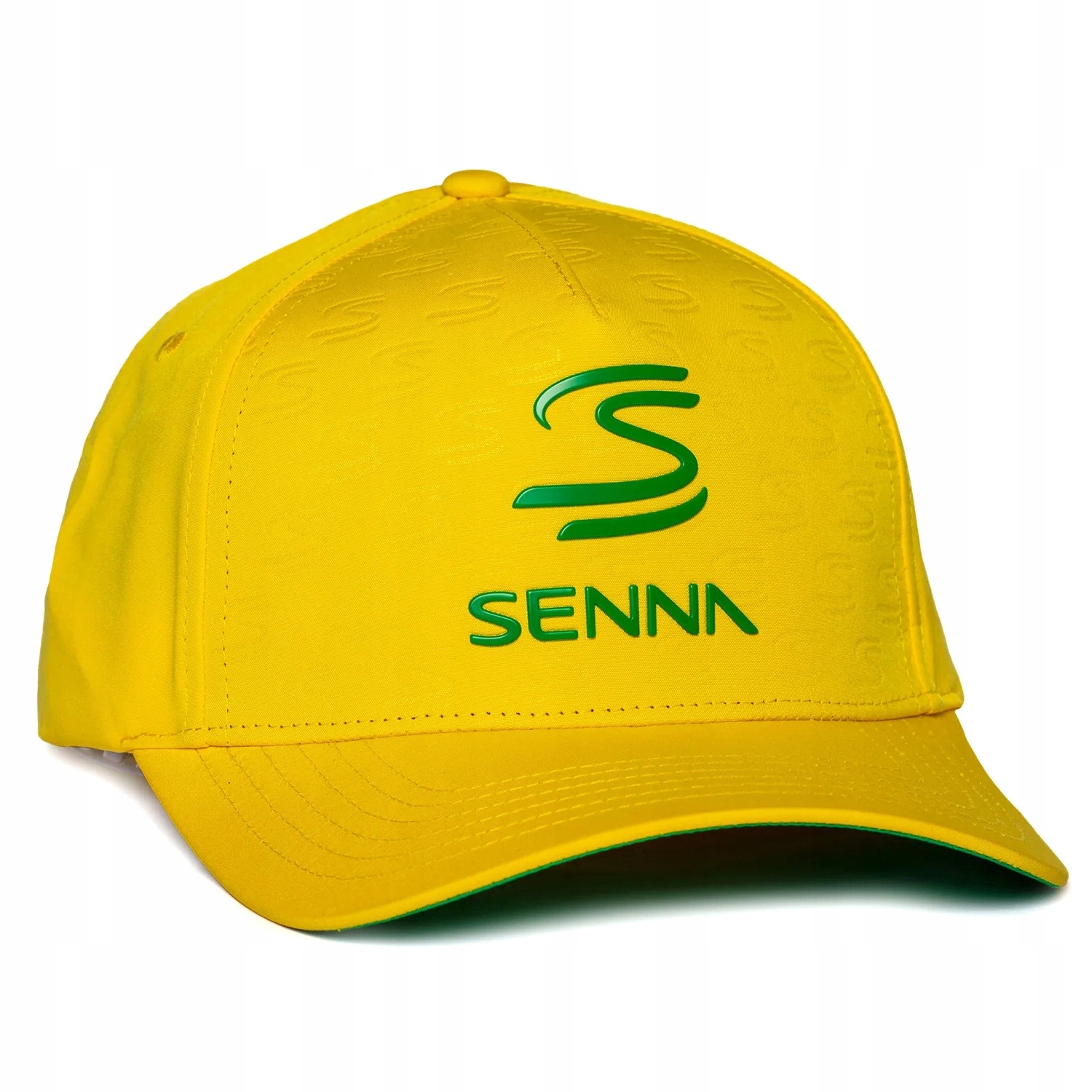Čepice Ayrton Senna F1 Debossed Logo Žlutá