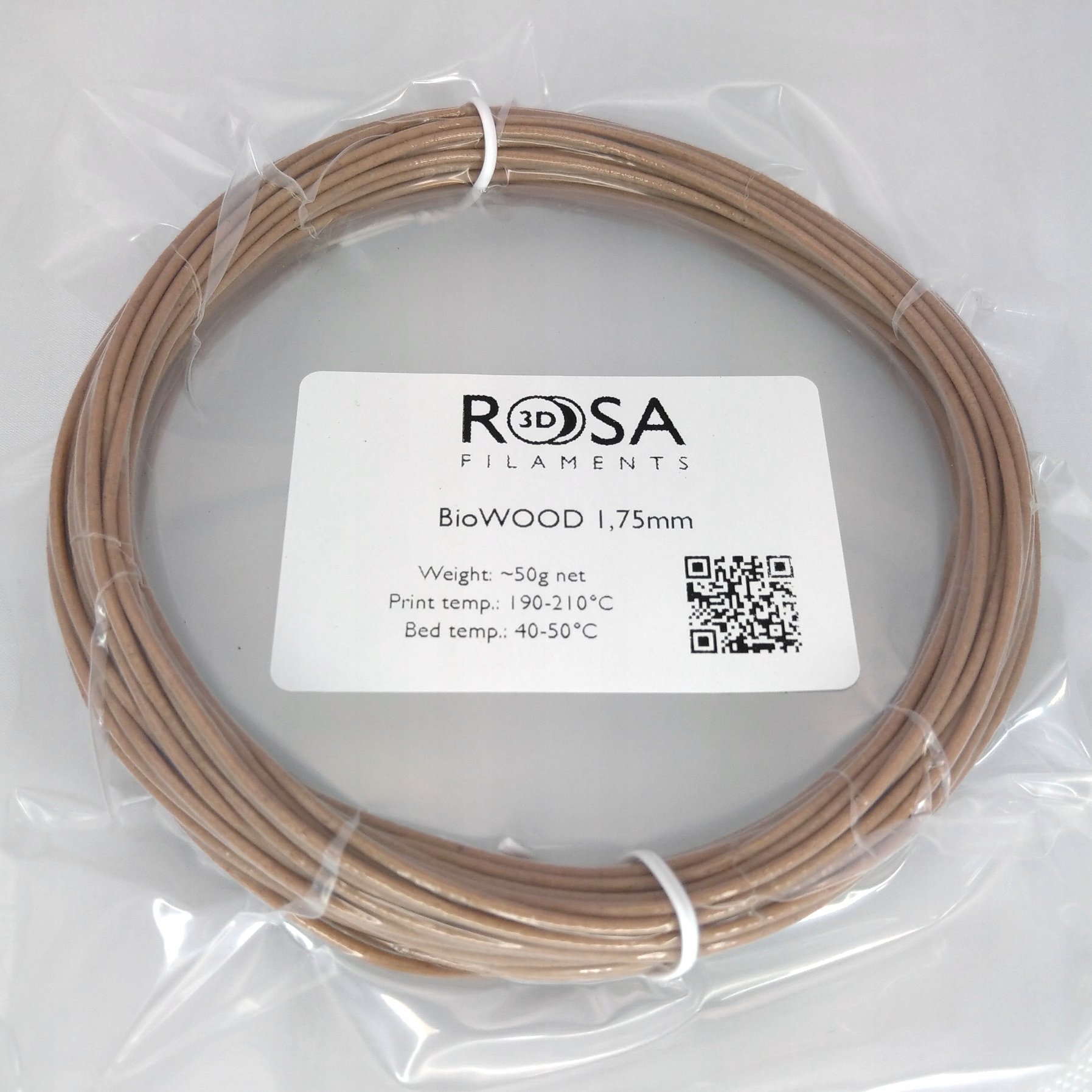 

Rosa 3D Filament BioWOOD 1,75mm 50g