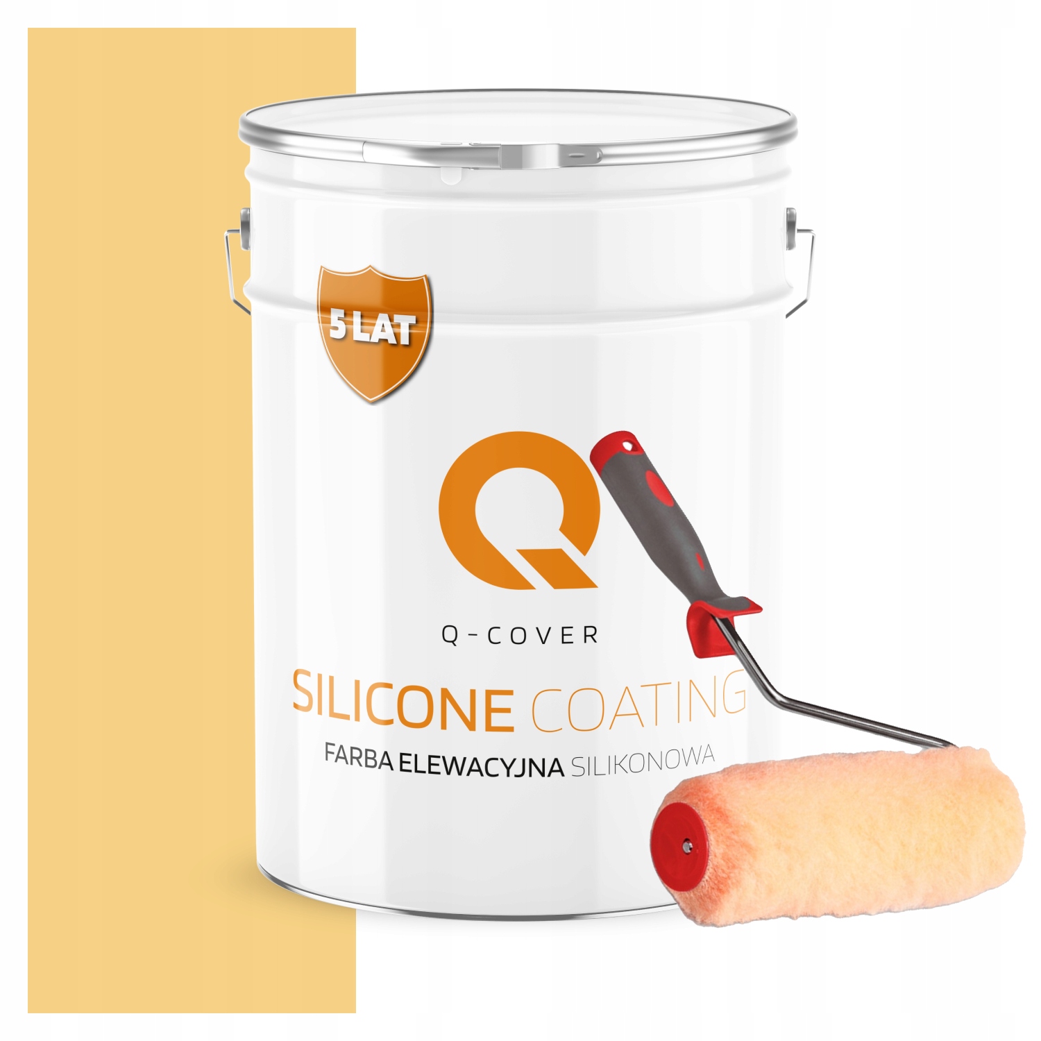 Vonkajšia fasádna farba na omietku 10L Farba Žltá Uv valček