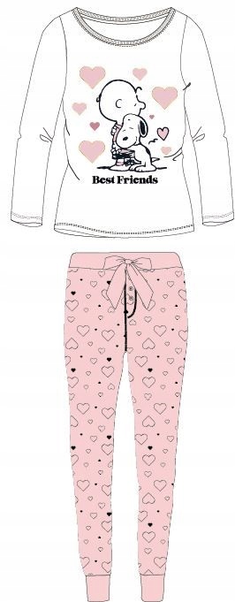 

Piżama Snoopy Pies Serca Dres Strój Domowy 152