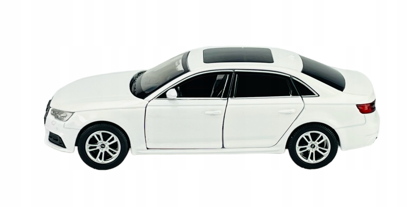 TAYUMO AUDI A4 B9 BIAŁY 1:32 METALOWY NOWY MODEL ŚWIATŁO Model AUDI A4