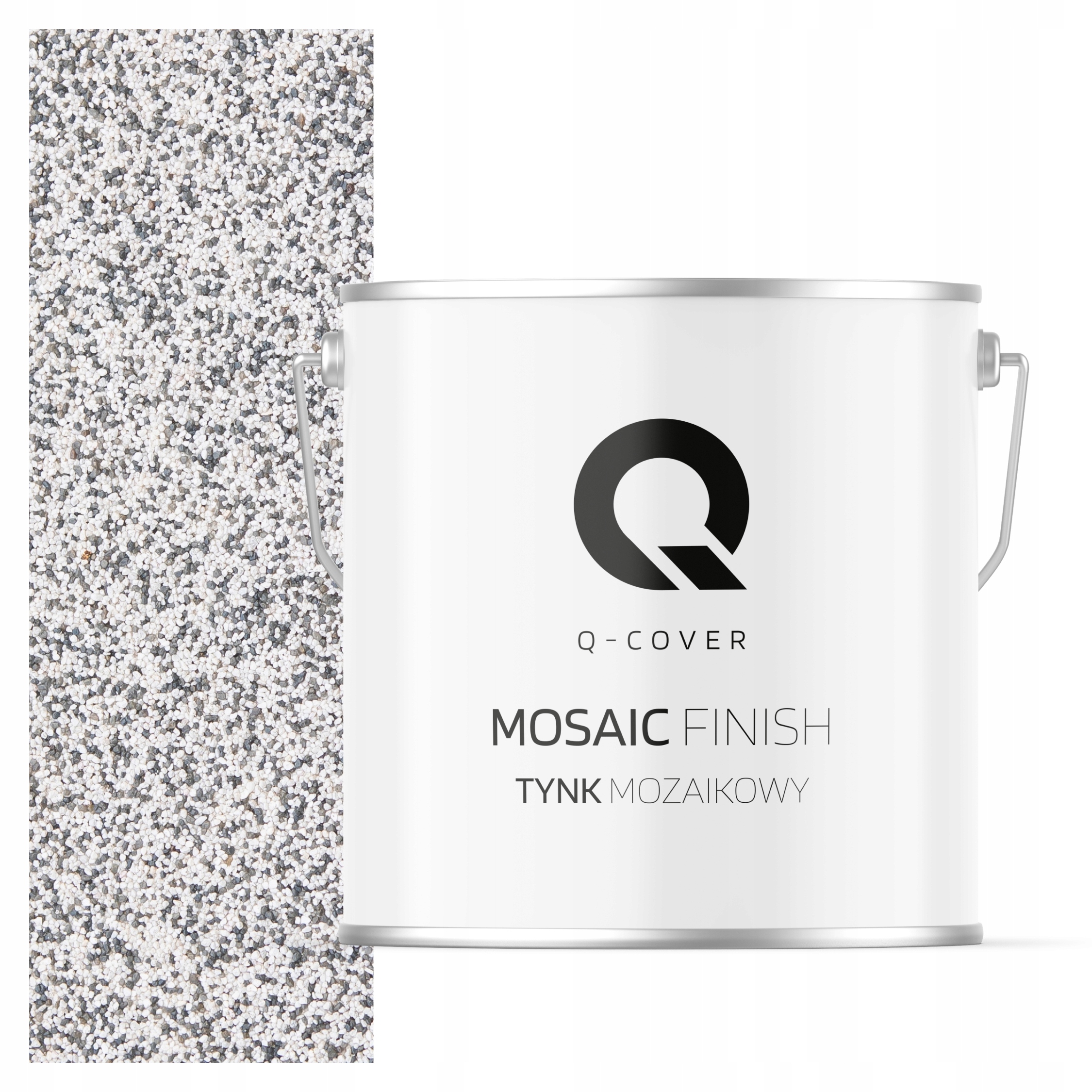 Tynk Mozaikowy Mozaika 7KG Szary Jasny M21 Ozdobny Żywiczny Elewacja