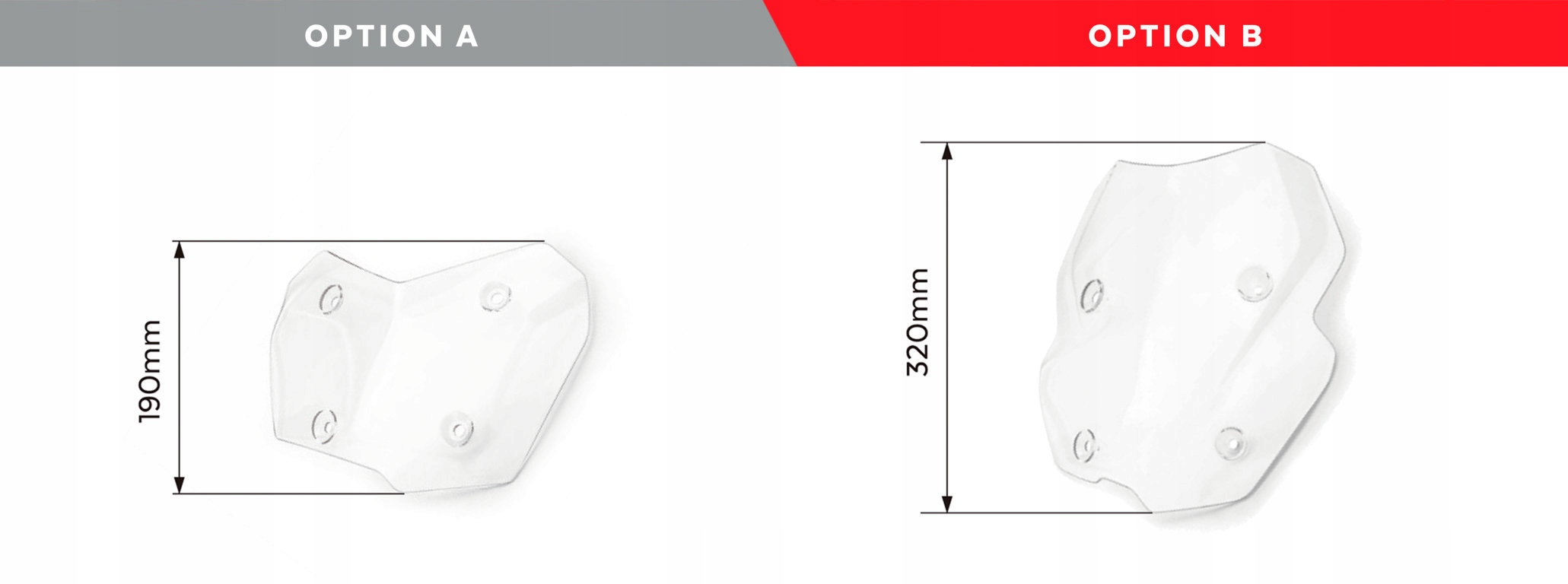 Plexi štít Puig Racing With Support Protection 3178H dymová 3178H