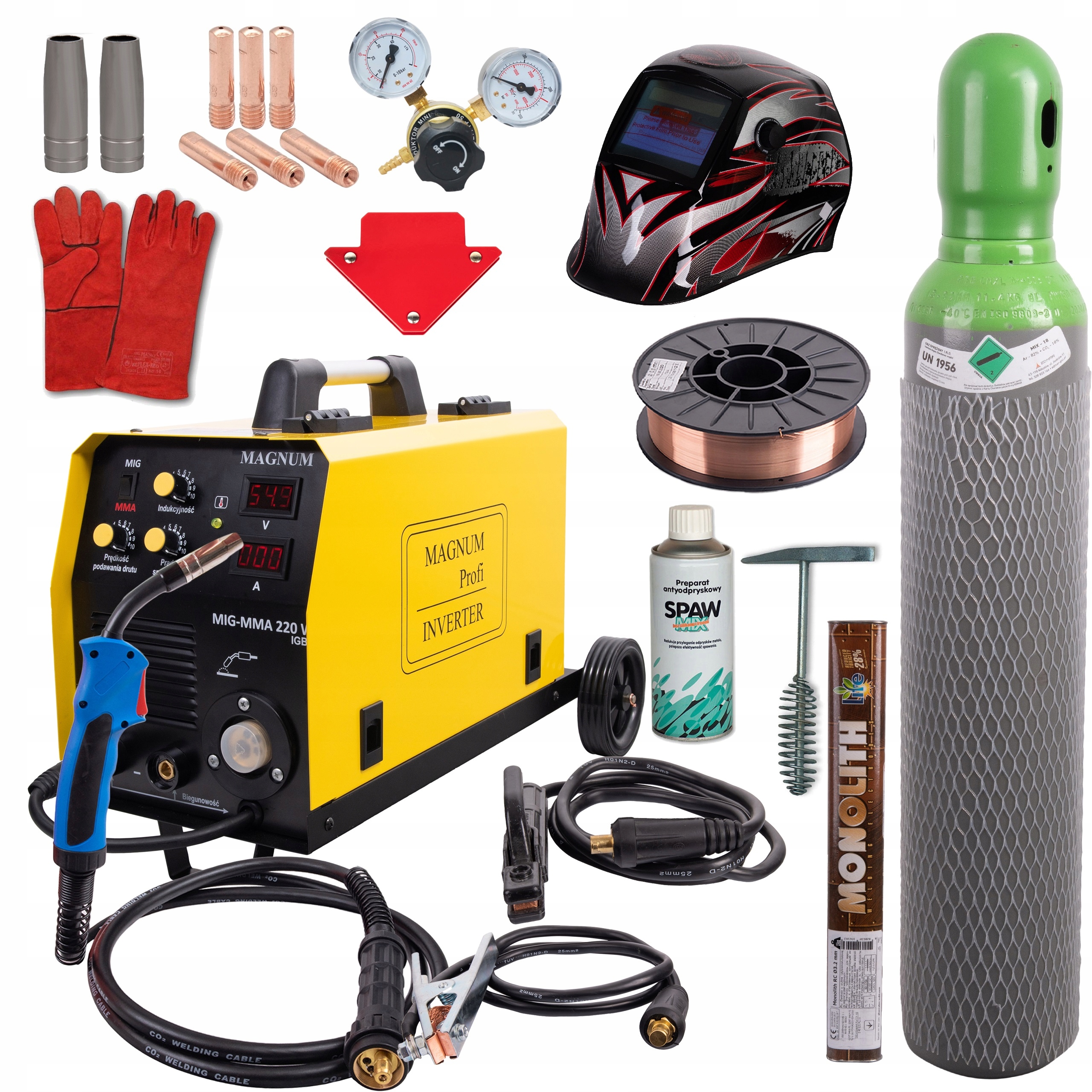 Зварювальний апарат 2в1 Migomat Magnum MIG MMA Kit 230