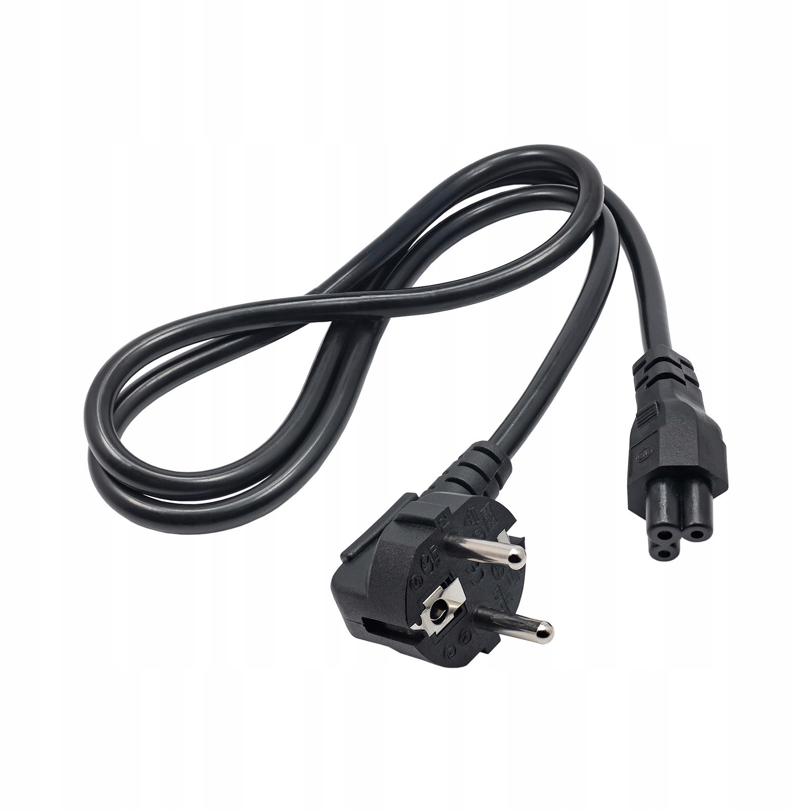 

Kabel zasilający do notebooka koniczynka Iec C5 1m
