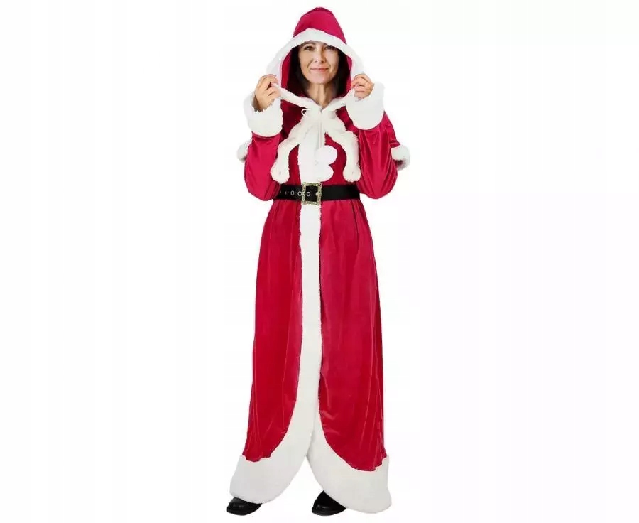 Kostým Paní Mikulášové Převlek Vánoční Kostým Šaty Čepice