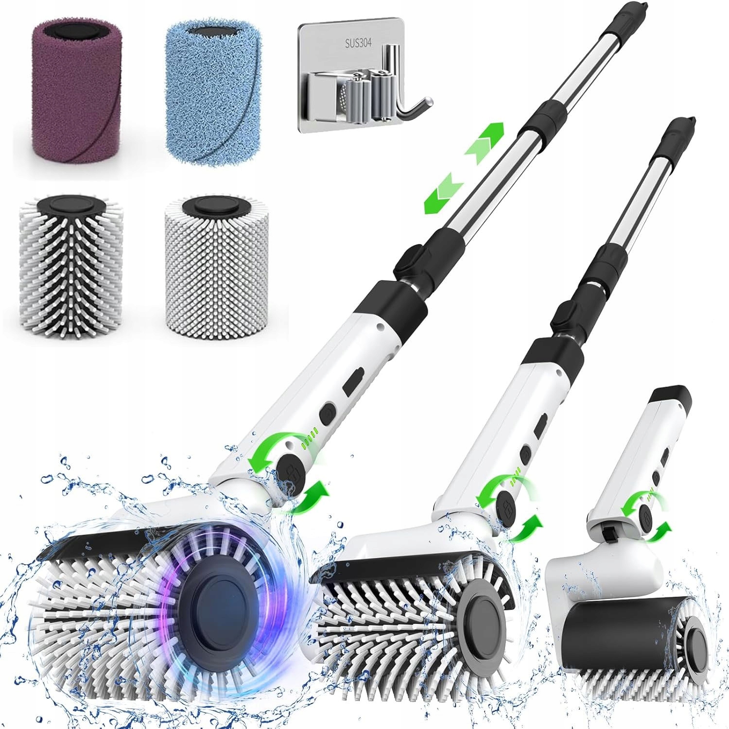 Elektryczna Szczotka Rolowa Bezprzewodowa Mop Do Czyszczenia Mycia 4w1