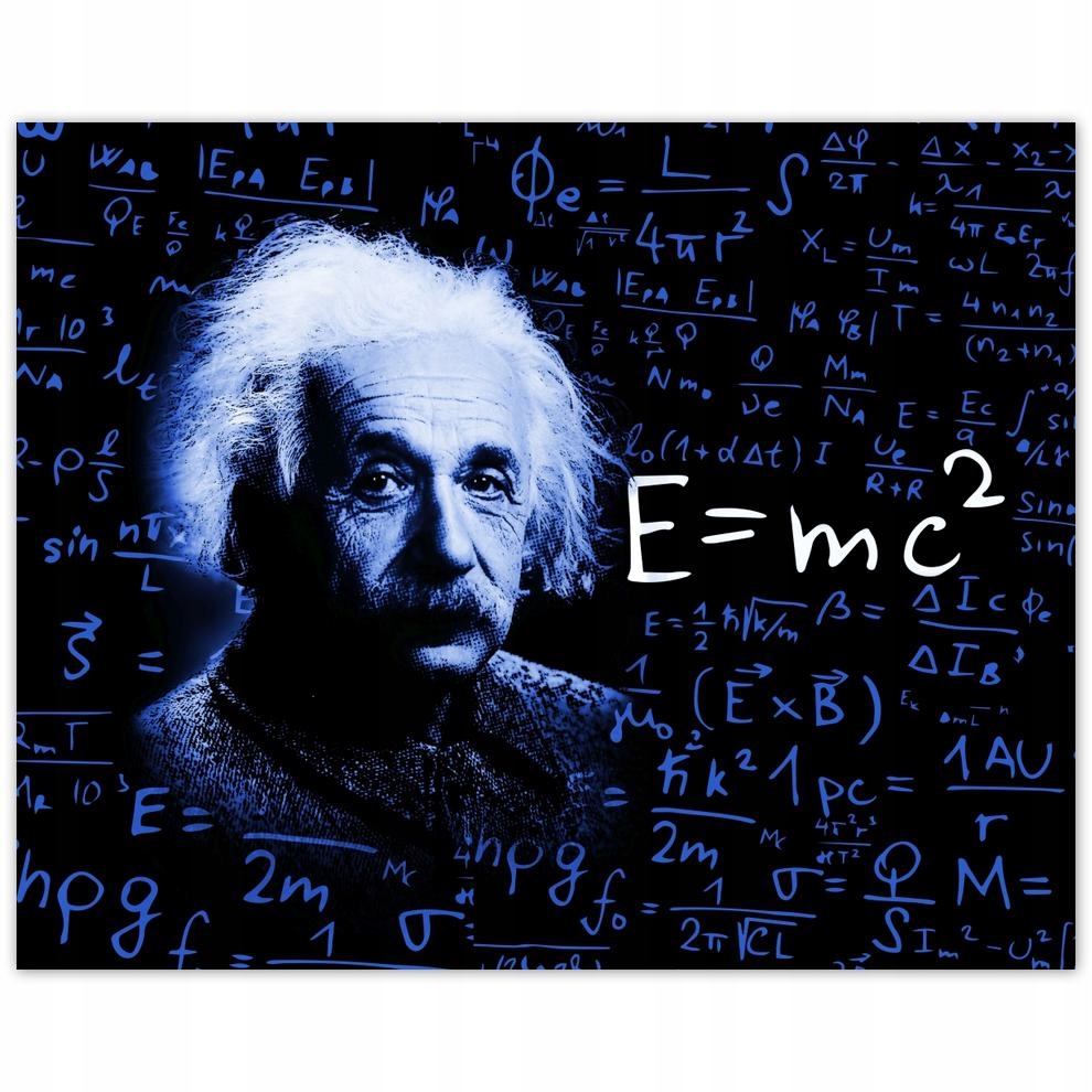 

Plakat 50x40 Einstein Classic Blue
