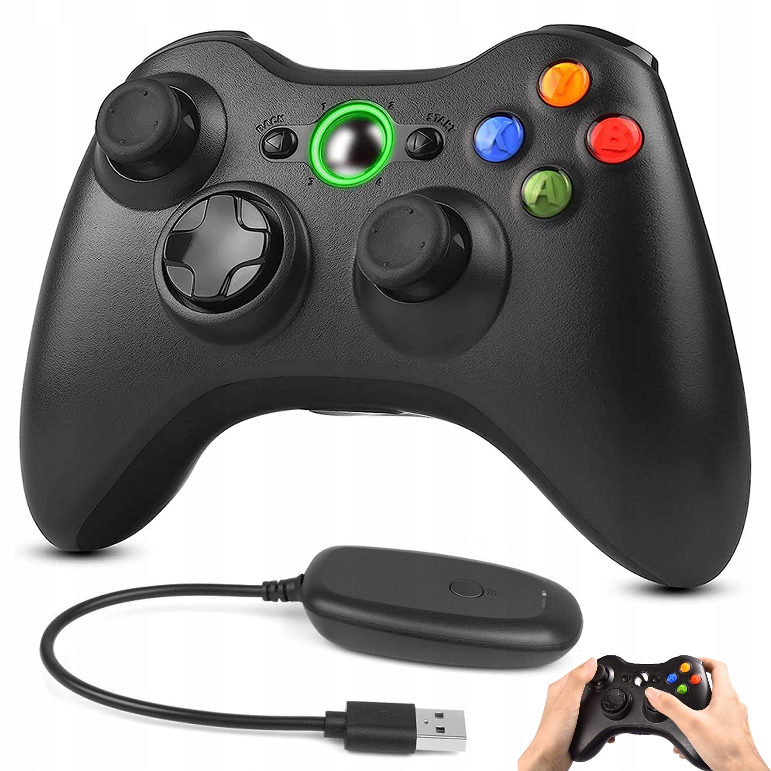 Wymień Gamepad Kontroler Do Konsoli Xbox 360/PC Bezprzewodowy Odbiornik