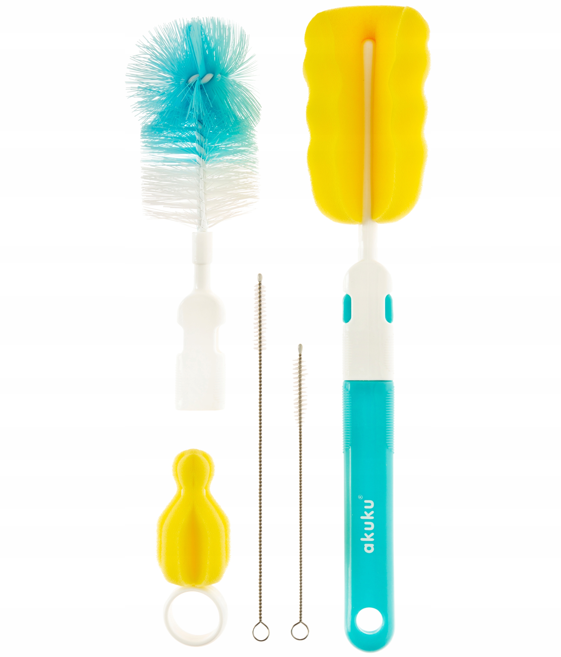 

Akuku Zestaw Szczotek Do Mycia Butelek I Smoczków