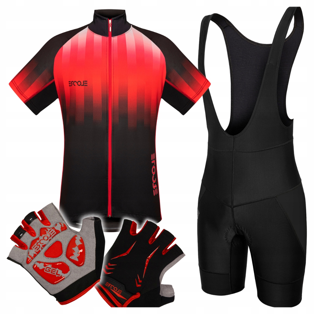 Pánský cyklistický oblek vel 3XL Tričko Kraťasy s vložkou na ramenních popruzích