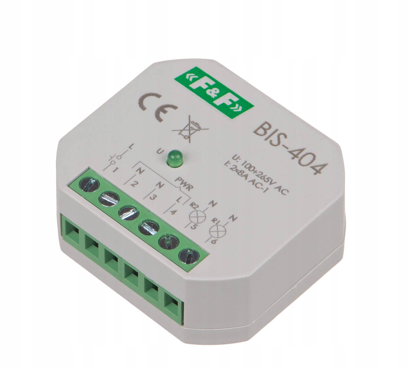 Bistabilní relé pro plechovku FI60 5A 230V 2Z F&f BIS-404