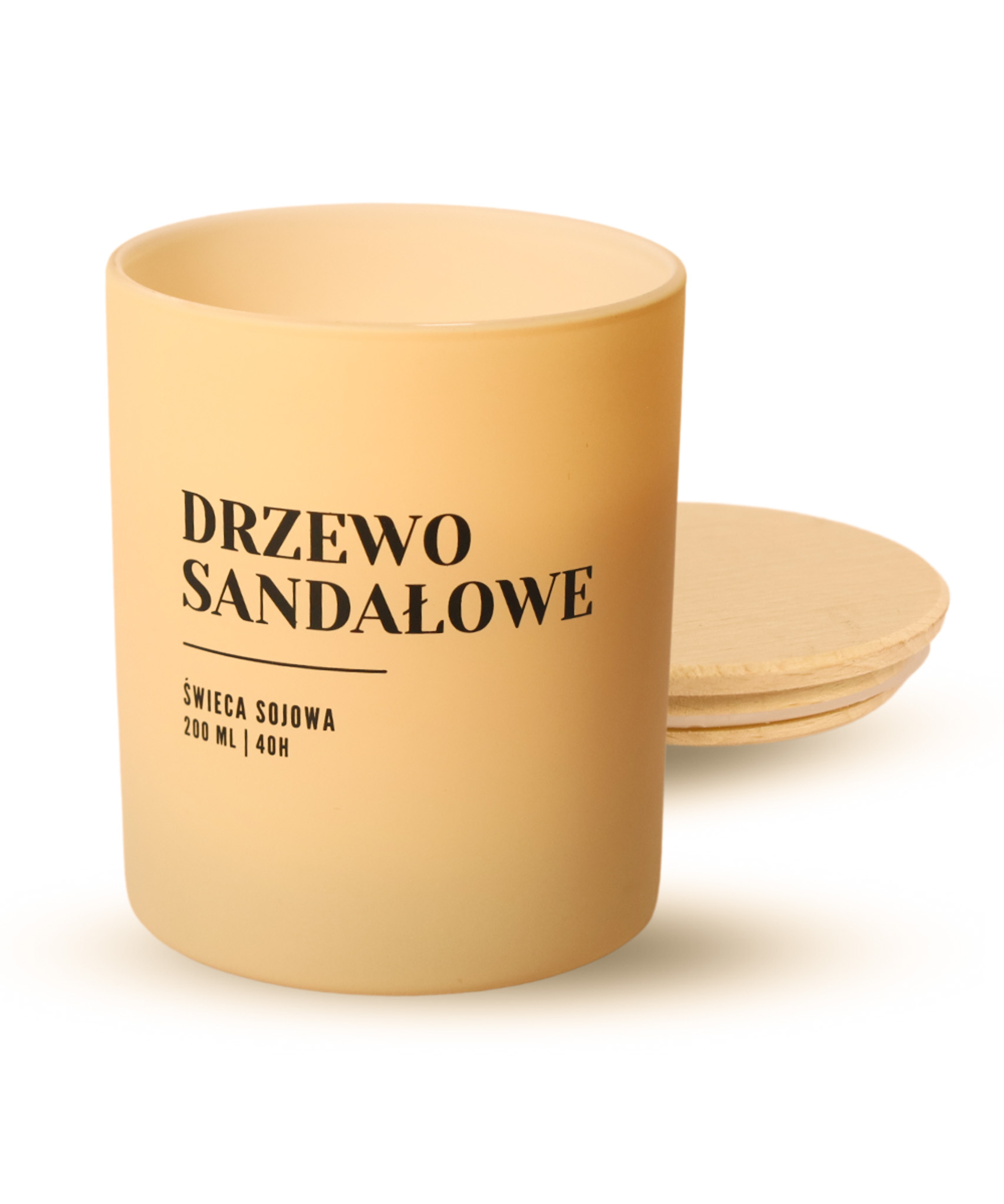 

Świeca sojowa z knotem Drzewo Sandałowe w słoiczku