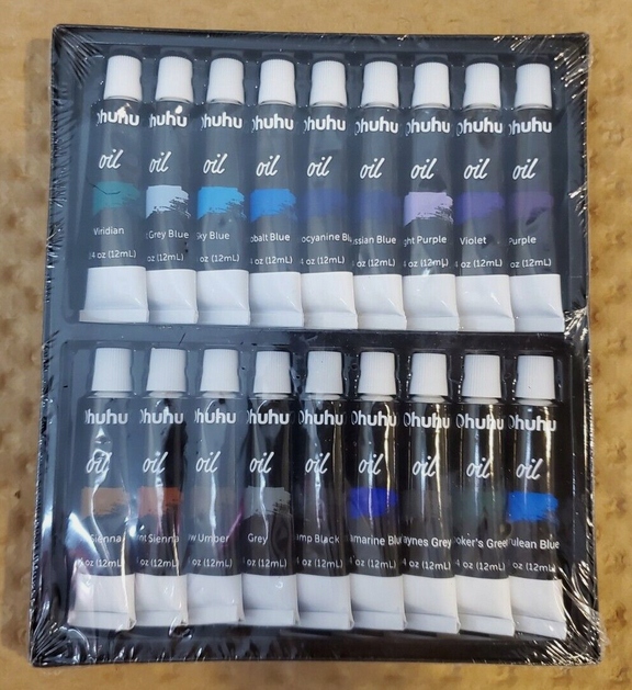 Ohuhu olejové barvy 18 ks(214)