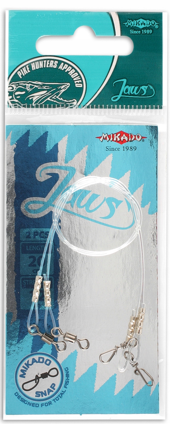Mikado Przypon Fluorocarbon Jaws 35CM 8KG 2 Sztuki