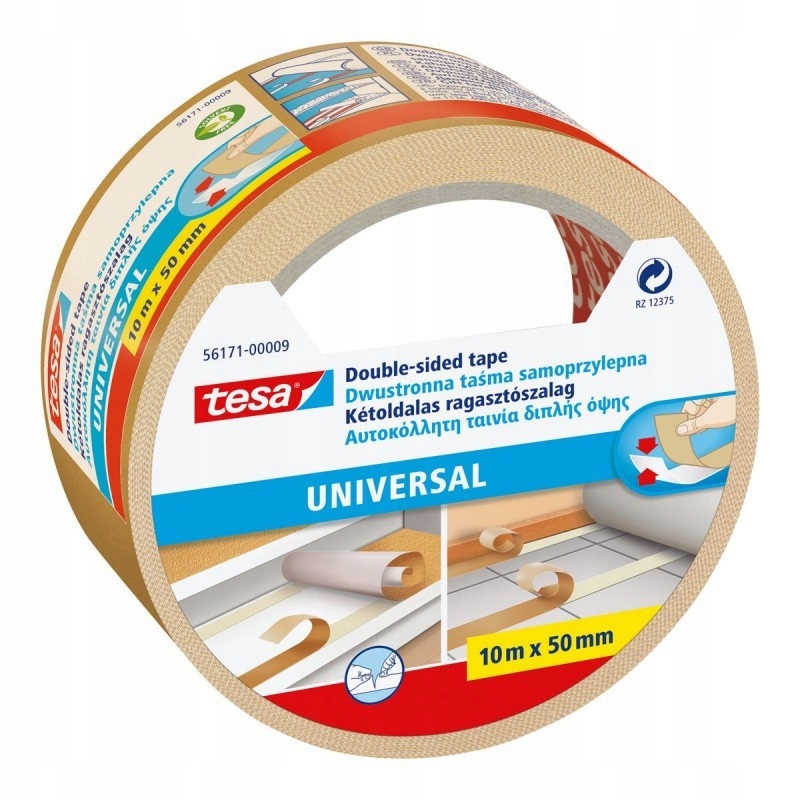 

Tesa 56171 Taśma Dwustronna Uniwersalna 10m 50mm