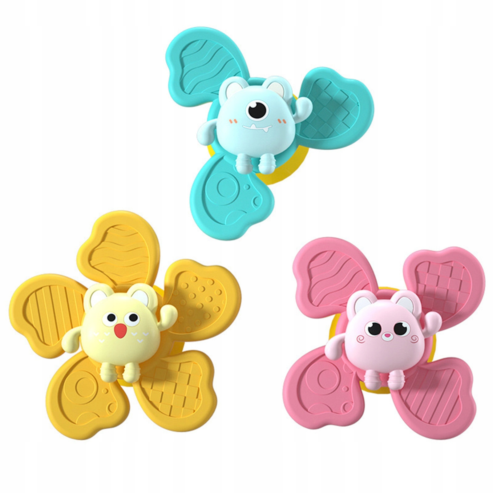 

Zestaw Fidget Spinner z przyssawką 3 sztuki