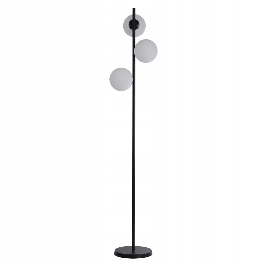 Lampa podłogowa Dorado czarna szklane klosze kulki gwint E14 Light Prestige