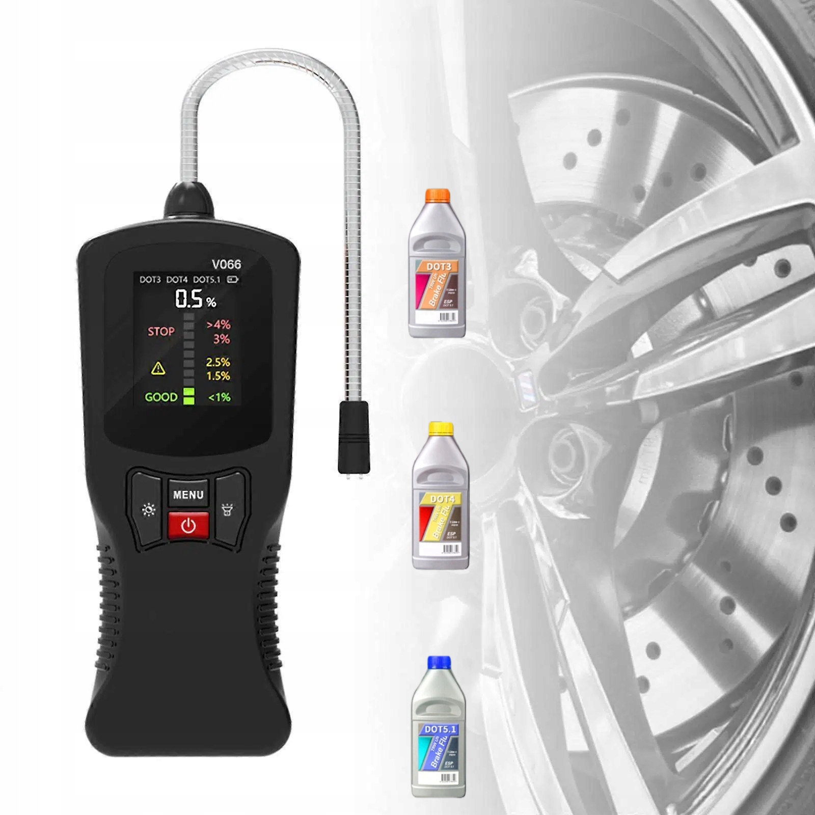 Digitální Tester, Měřič Brzdové Kapaliny Dot 3 4 5.1