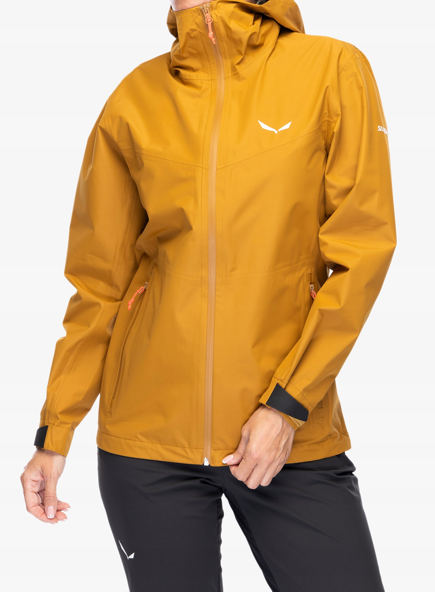 Dámská bunda s membránou Salewa Puez Aqua 4 Ptx 2.5L Jacket zlatá a hnědá