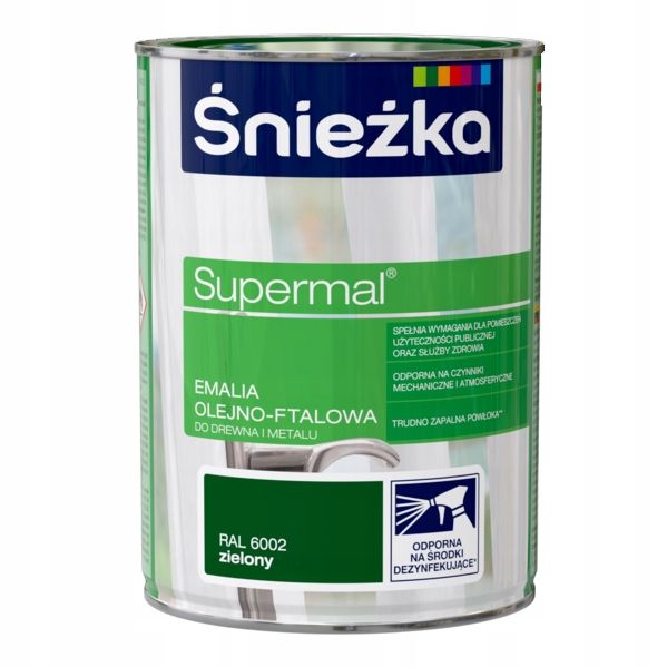 Śnieżka Supermal olejno-ftalowa 800ml Zielony
