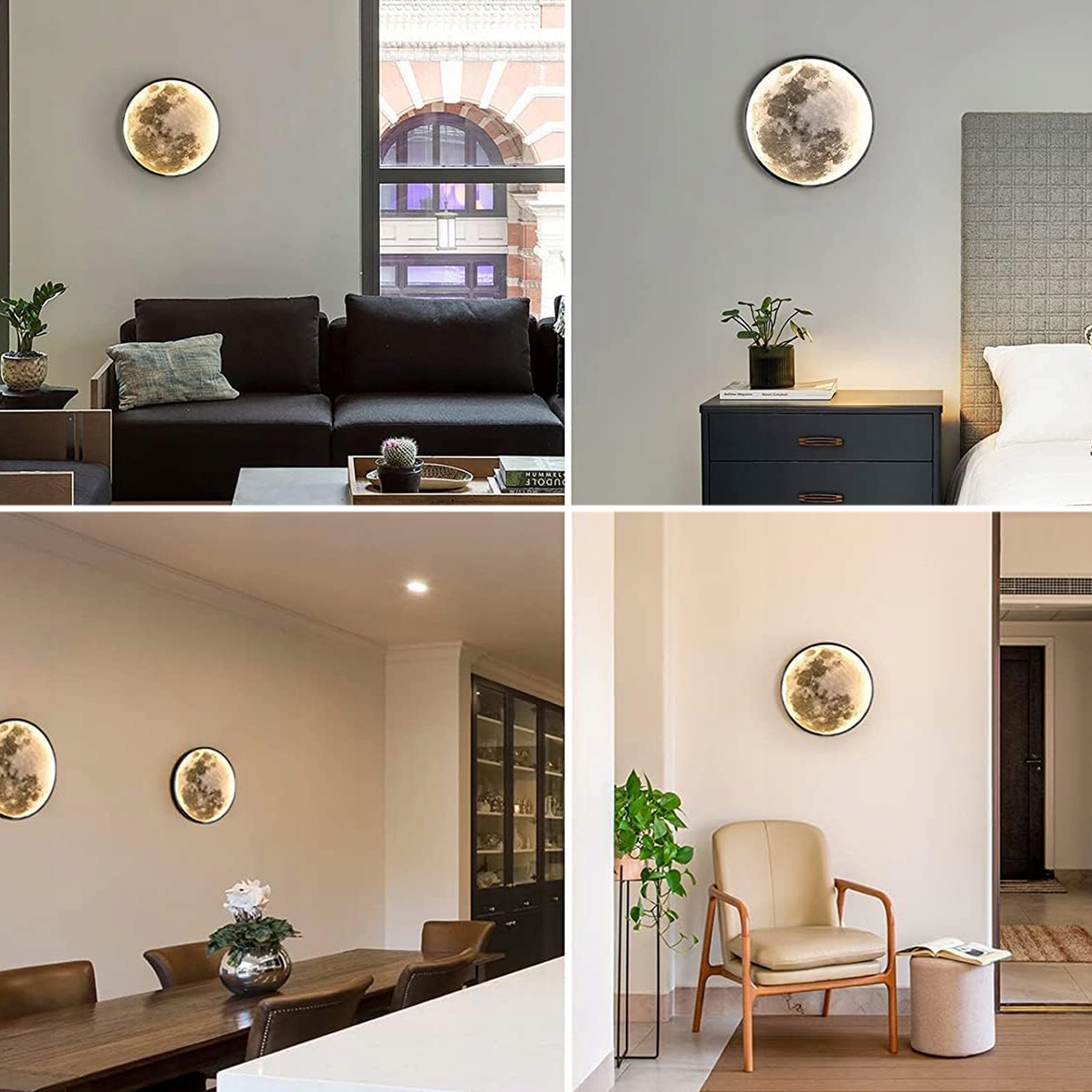 KINKIET LAMPA ŚCIENNA ZINTEGROWANE ŹRÓDŁO LED KSIĘŻYC LAMPKĄ NOCNĄ 3 KOLOR Rodzaj gwintu zintegrowane źródło LED