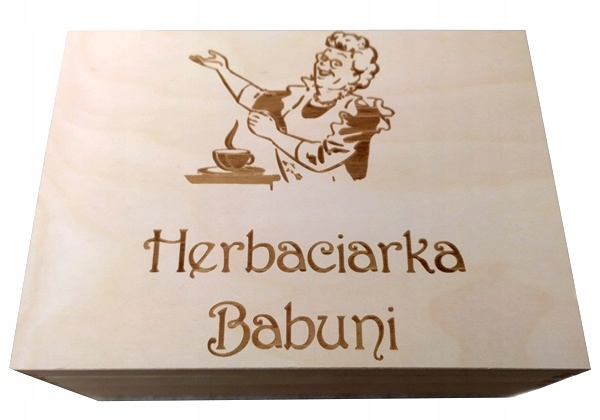 

Skrzynka na herbatę Herbaciarka Babuni 6 przegród