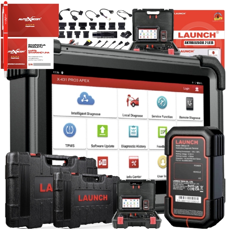 Launch X431 Pro Dyno 2 kufre Nový Model 24r J.pl podporuje Can-fd DoIP