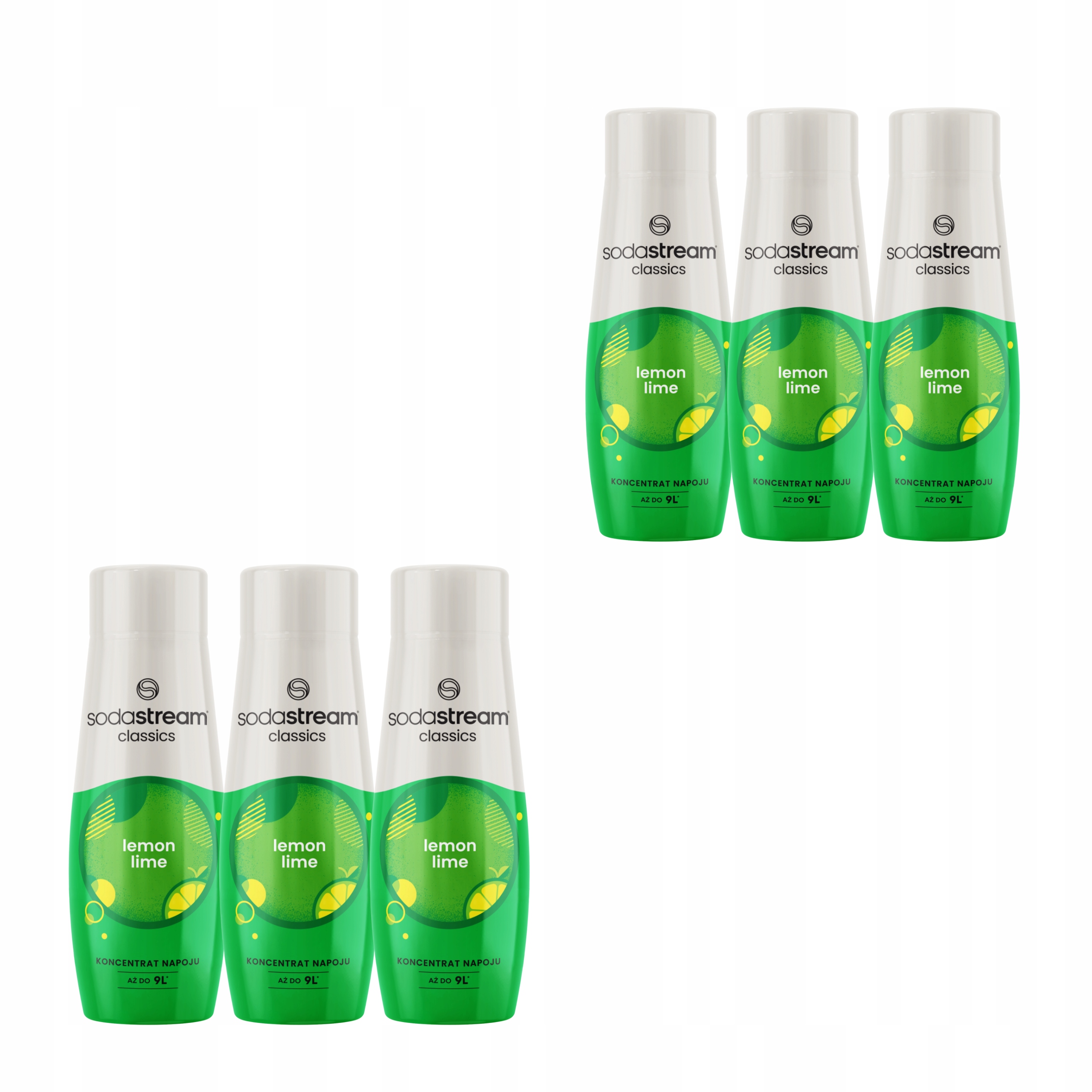 6 x Ovocný koncentrát Sodastream Citron-limetka 440 ml sirup do vody