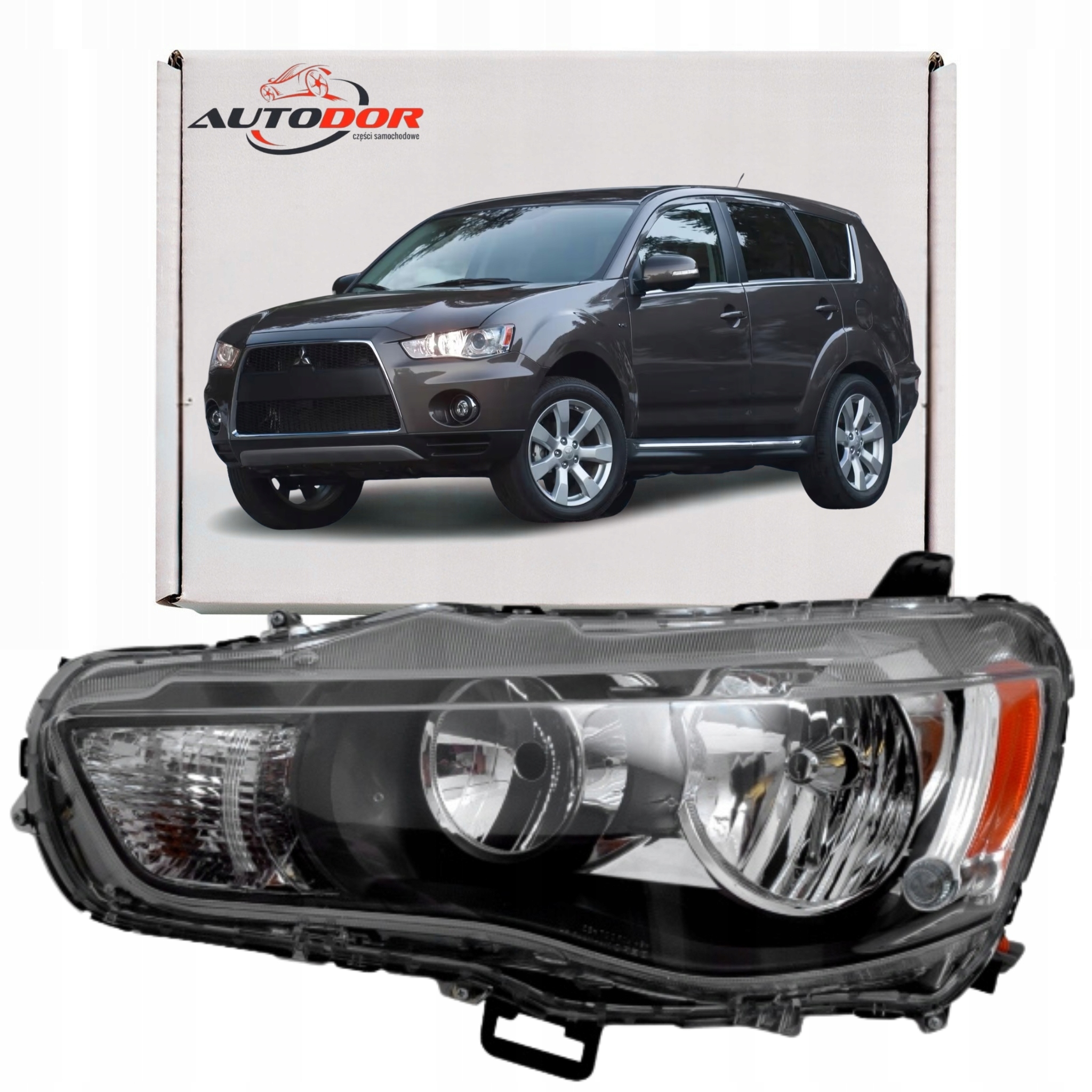 Mitsubishi Outlander 2009-2012 Světlomet Světlo S Motorkem Levý