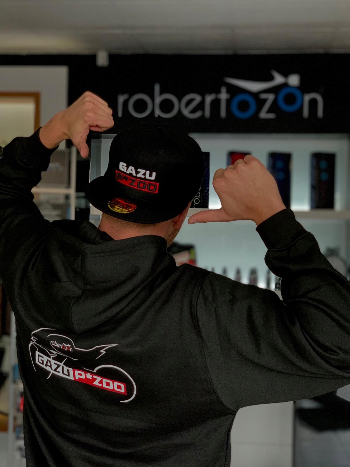 Bluza dla Motocyklisty GAZU P*ZDO Motocyklowa moto Kolor czarny