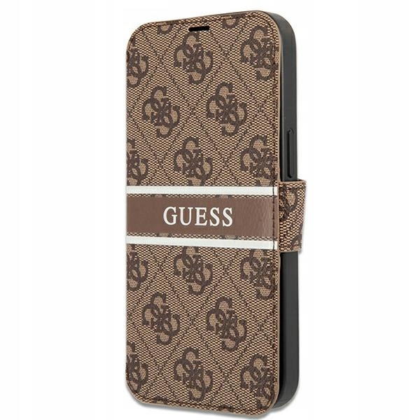 Guess GUBKP13L4GDBR iPhone 13 Pro 13 6,1" hnědý/brown book 4G Stripe