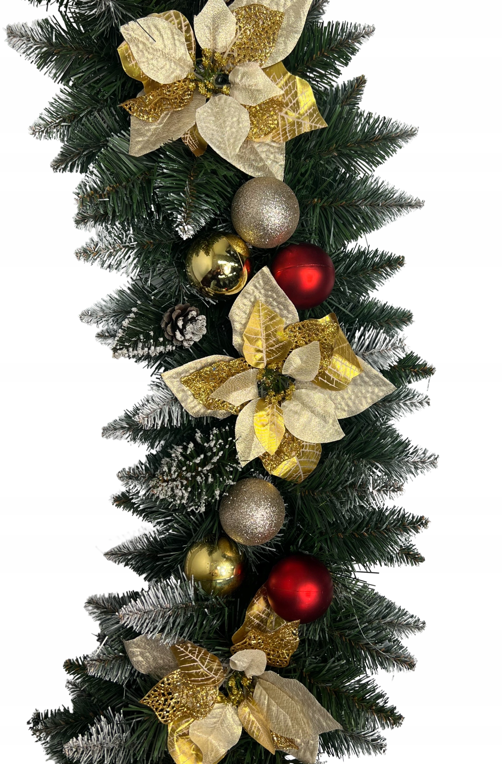 GIRLANDA CHOINKOWA OZDOBA ŚWIĄTECZNA GĘSTA 100cm