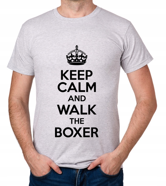 

koszulka Keep Calm And Walk The Boxer prezent