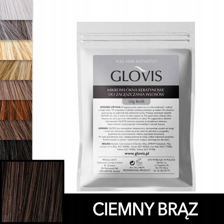 

Saszetka Glovis 50g Ciemny Brąz Dark Brown