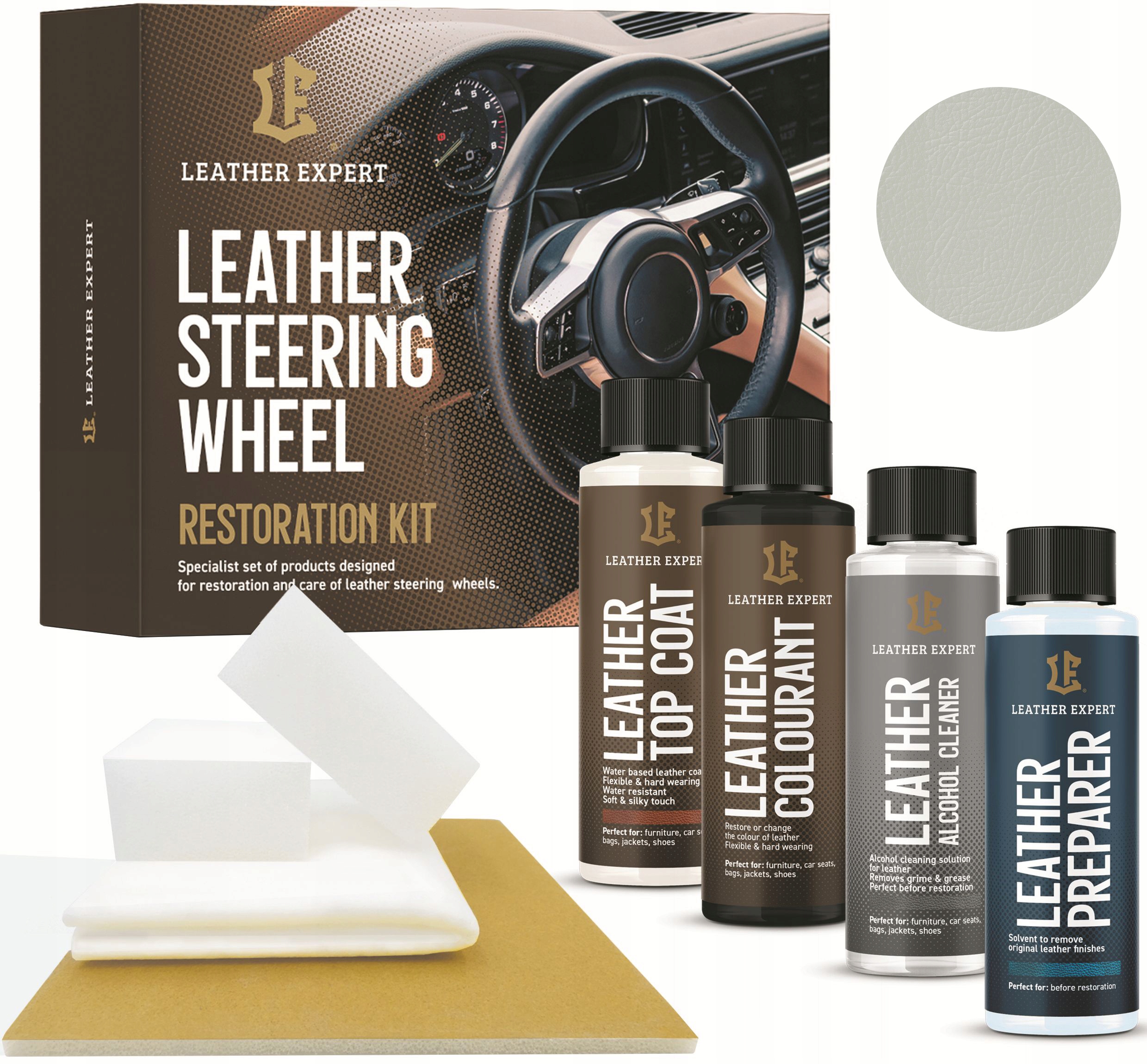 

Leather Expert Renowacja Skór Skóry Jasny Szary