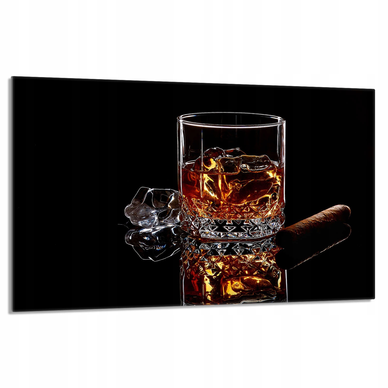 Skleněná ochranná deska na sporák 80x52 Whisky Do Kuchyně