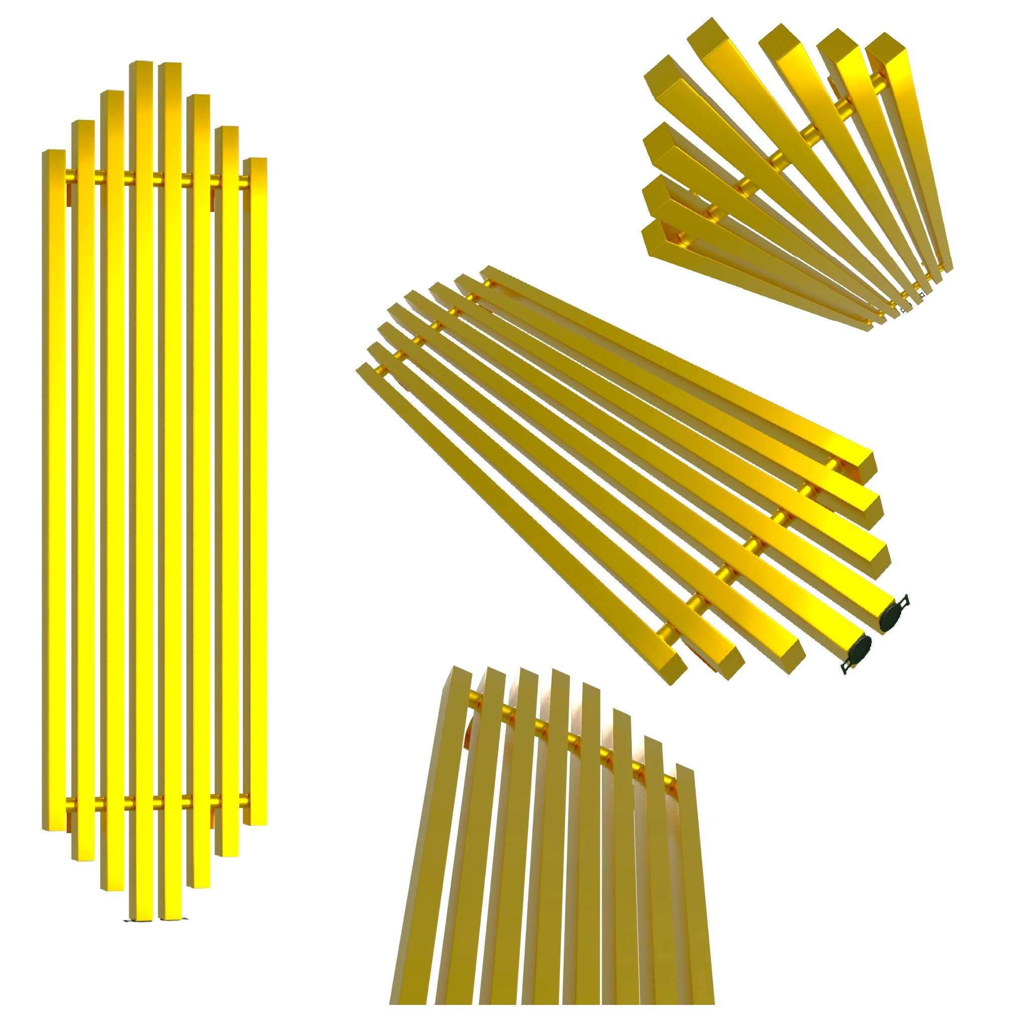 Dekorativní radiátor Bigben 100x38 zlatý