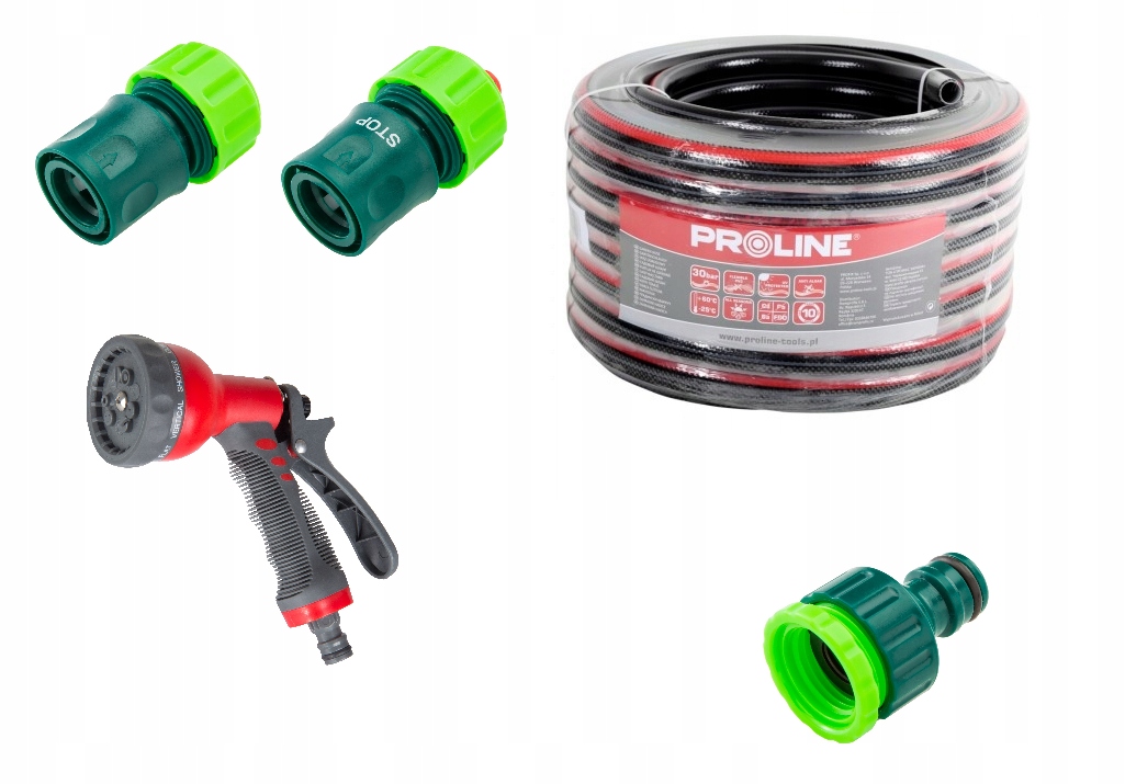 

Wąż Ogrodowy 4-WARSTWOWY 3/4 30M Proline +zraszacz