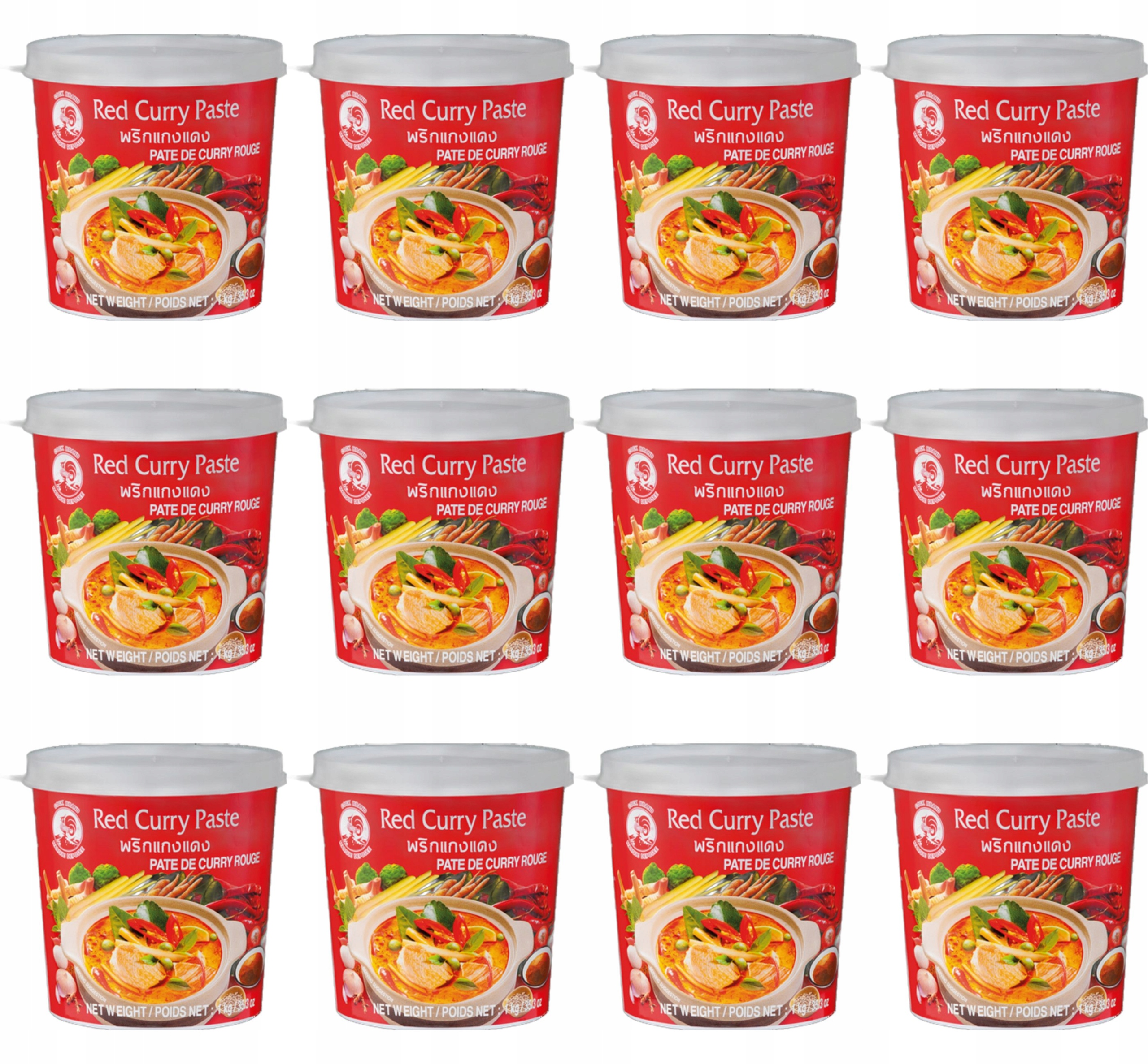 Kari pasta červená 1 kg Cock X12