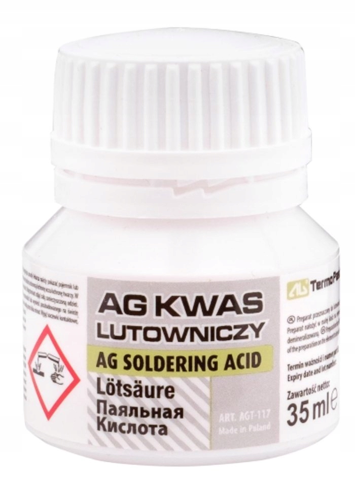 Kwas lutowniczy 35ml do lutowania ułatwia lutowanie trudnych powierzchni