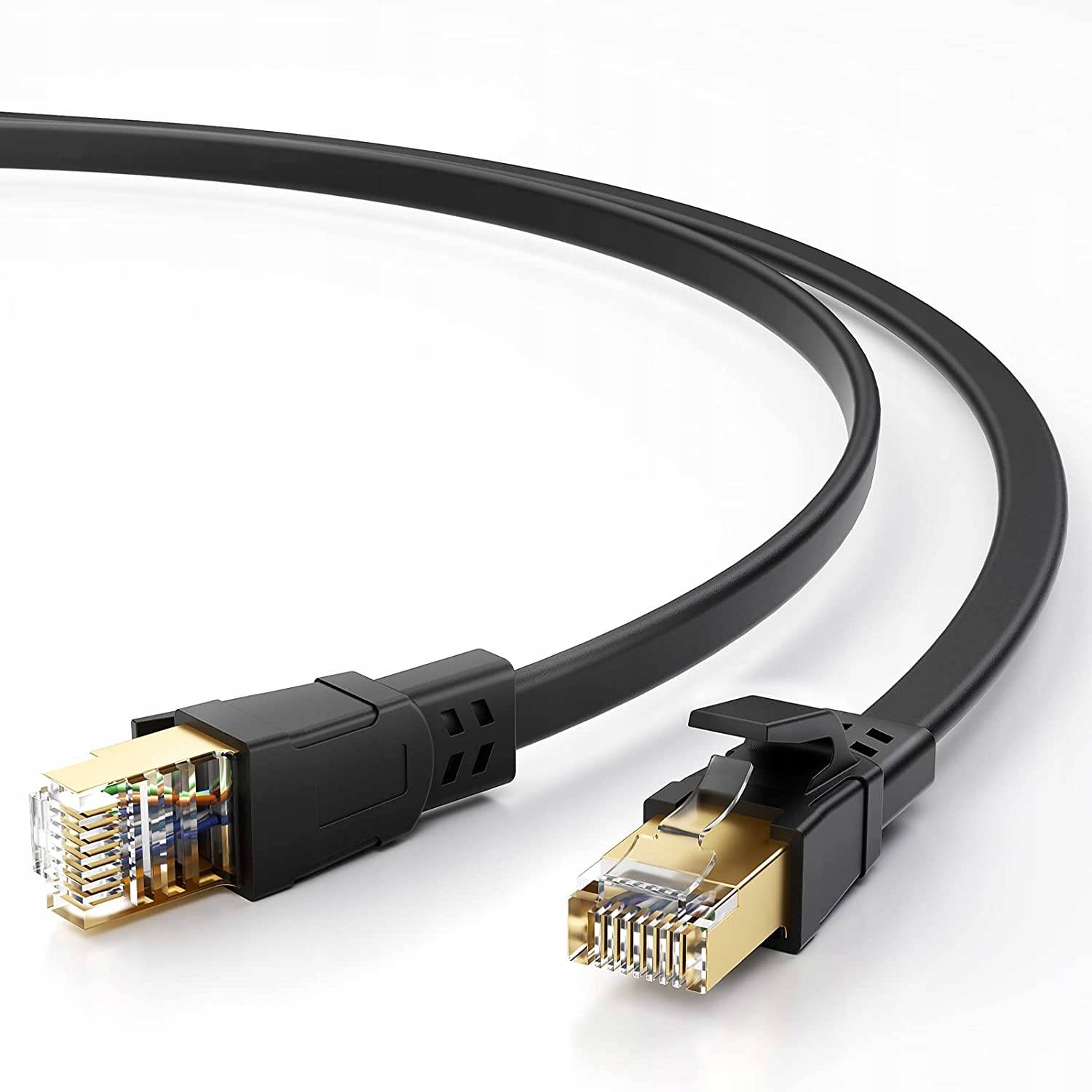 

Jsaux kabel Lan Patchcord ethernet cat.8 3m płaski