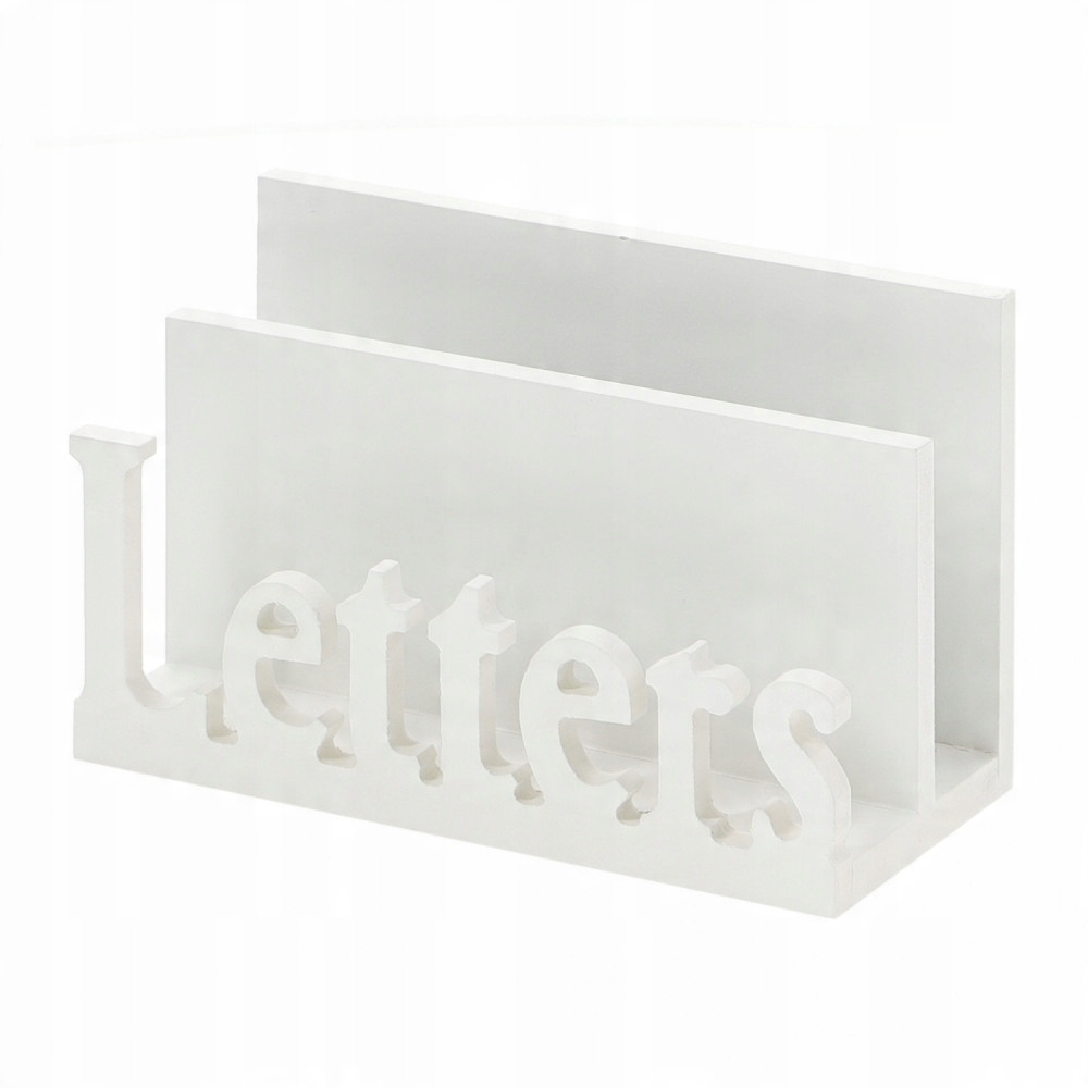 

Biały Drewniany Listownik Letters Na Biurko